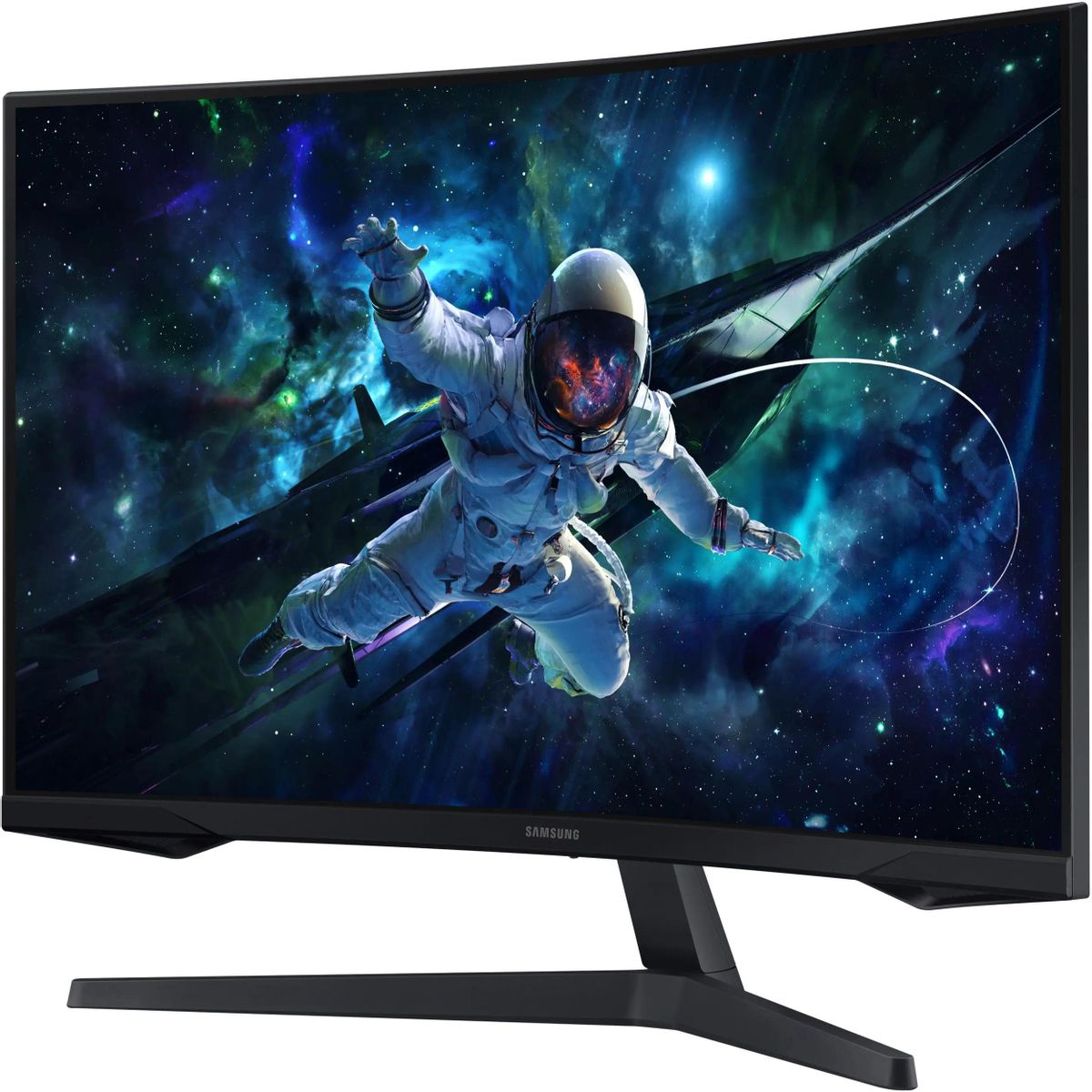 27" Монитор Samsung Odyssey G5 S27CG550EI,  2560x1440,  VA,  165Гц,  1хHDMI,  1хDP,  изогнутый, черный [ls27cg550eixci]